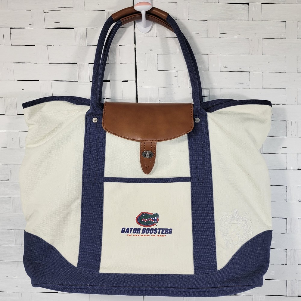 Cutter & Buck Legacy Cotton Canvas Boat Tote GATORS Logo Large